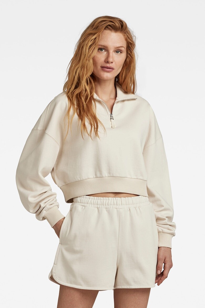 

Укороченная толстовка из органического хлопка G-Star Raw, белый