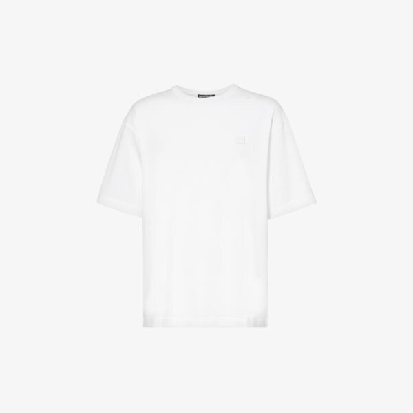 

Футболка Exford из хлопкового джерси с аппликацией логотипа Acne Studios, белый