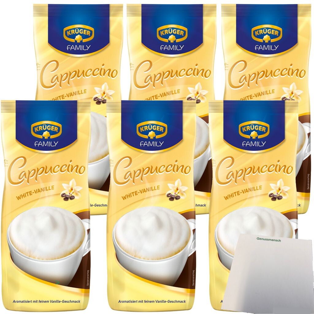 

Krüger Family White Cappuccino упаковка 6 шт. (6 пакетиков по 500 г) + блок usy