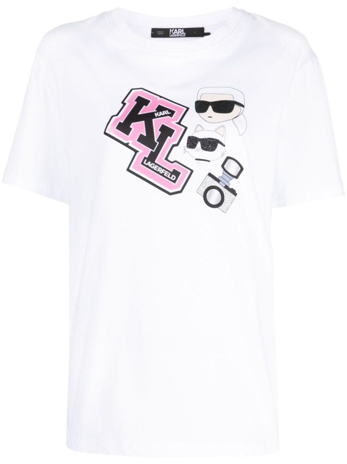

Karl Lagerfeld футболка оверсайз Ikonik Varsity, белый