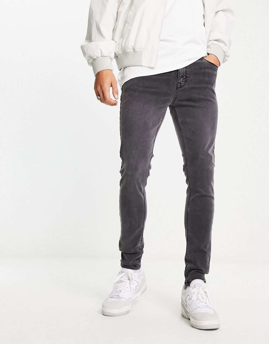

Черные эластичные джинсы ASOS DESIGN