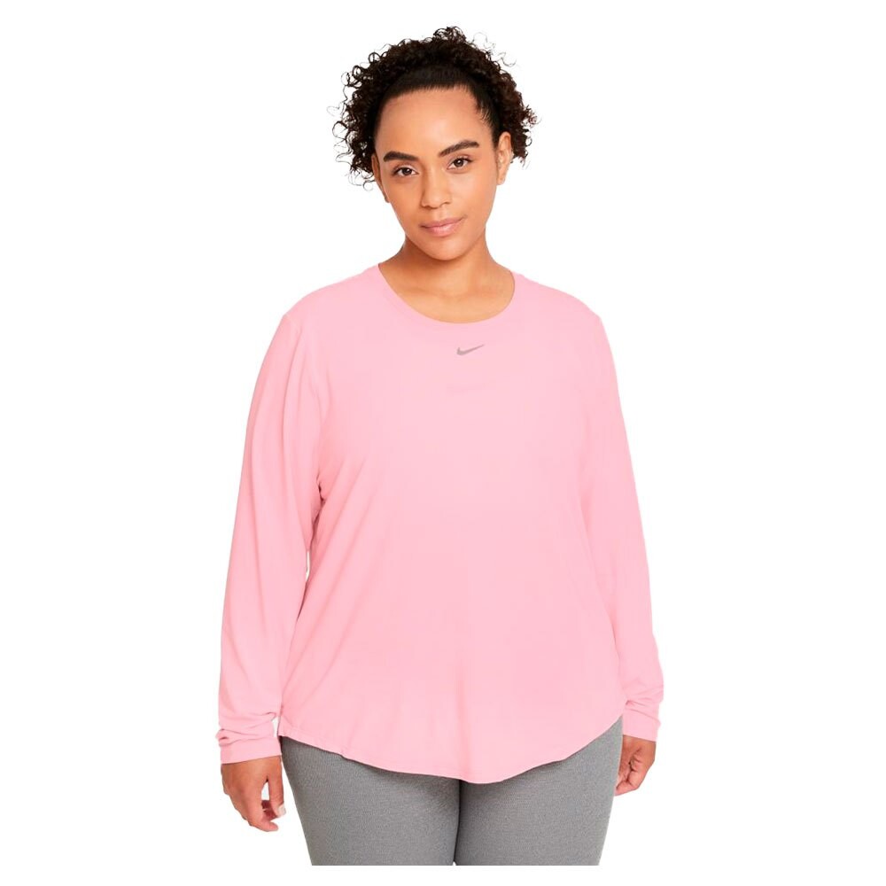 

Футболка с длинным рукавом Nike Dri Fit One Luxe, розовый