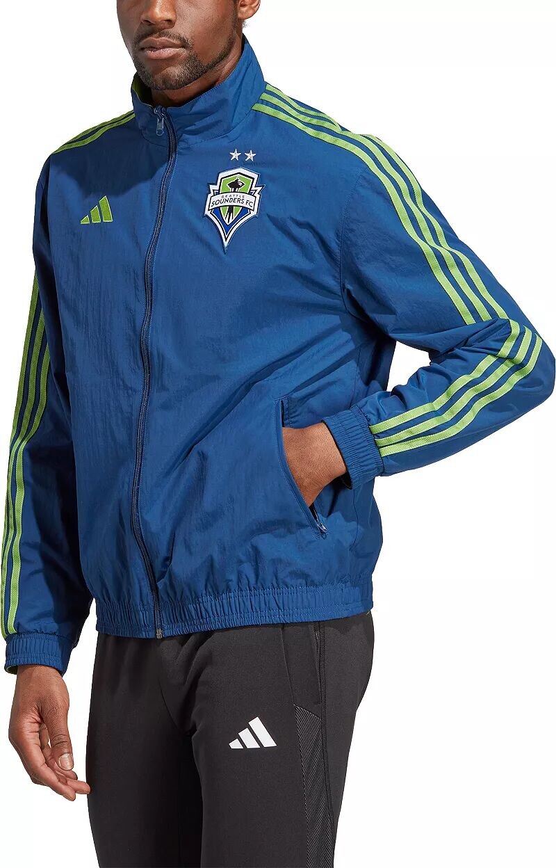 

Синяя двусторонняя куртка Adidas Seattle Sounders '23