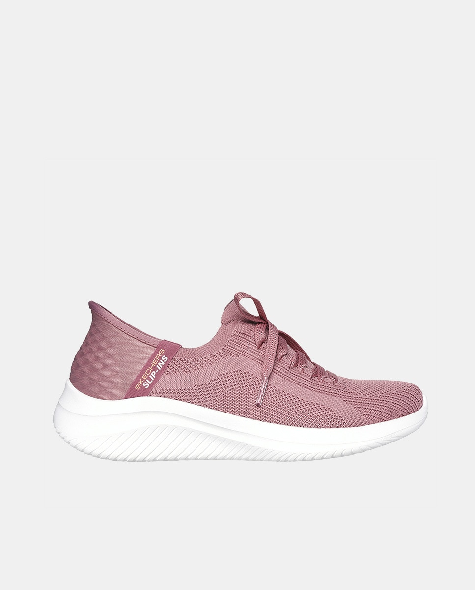 Женские спортивные слипоны Ultra Flex 3.0 с низким носком Skechers, розовый