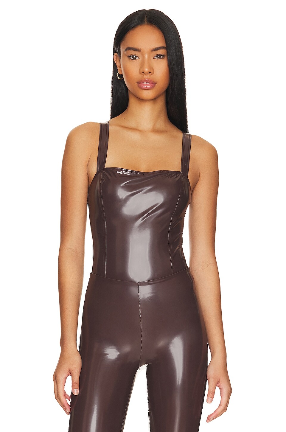 

Боди Good American Vinyl Corset, цвет Dark Chocolate001