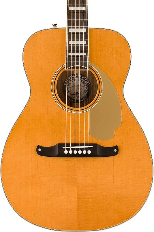 Акустическая гитара Fender Malibu Vintage Acoustic Guitar. Ovangkol Fingerboard, Gold Pickguard, Aged Natural