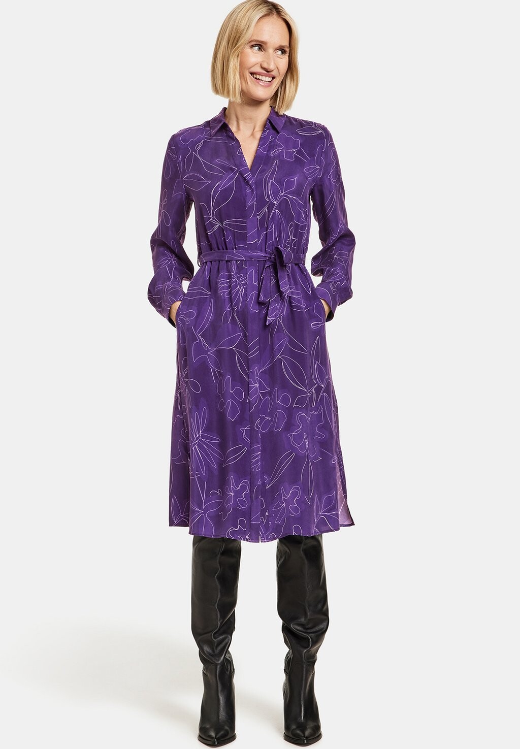 

Платье-блузка Gerry Weber, цвет lila pink druck