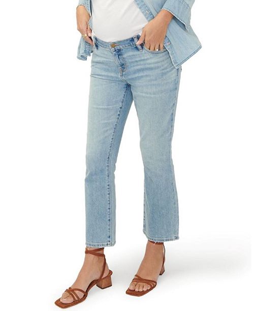 Укороченные джинсы для беременных Under the Bump HATCH Collection, цвет Blue