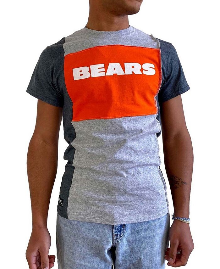 

Мужская серая футболка с разрезом Chicago Bears Refried Apparel, серый