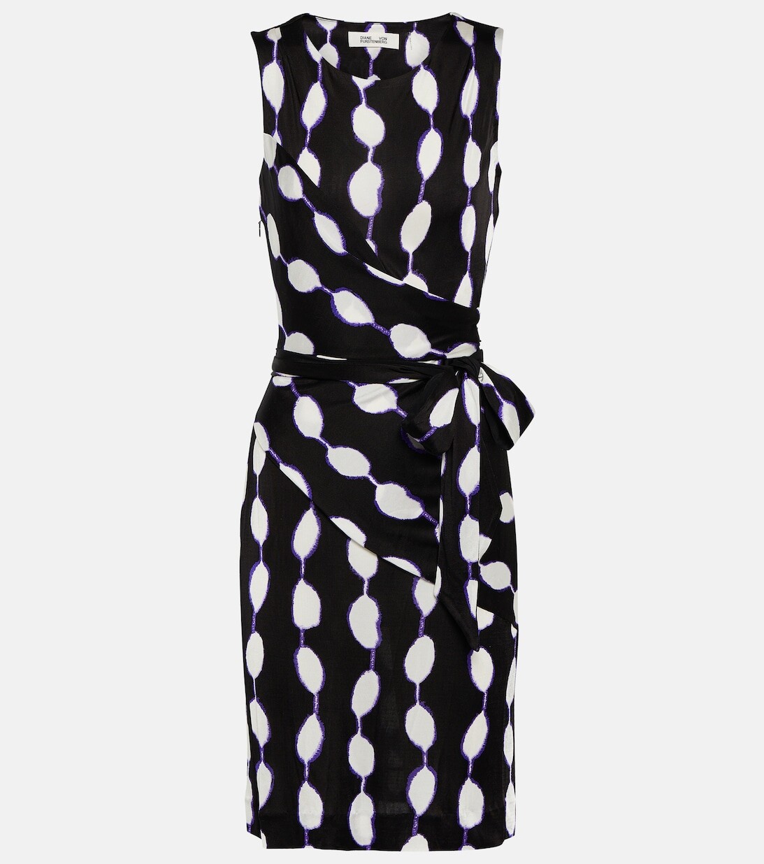 

Платье мини Emina из джерси с принтом DIANE VON FURSTENBERG, черный