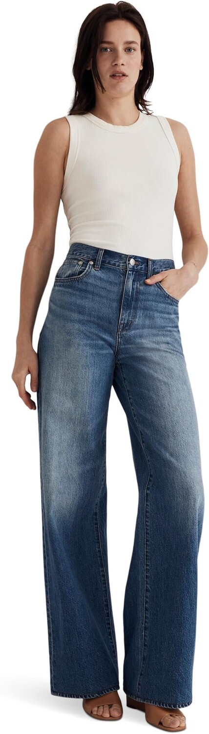 

Джинсы Superwide-Leg Jeans in Fannin Wash Madewell, цвет Fannin Wash