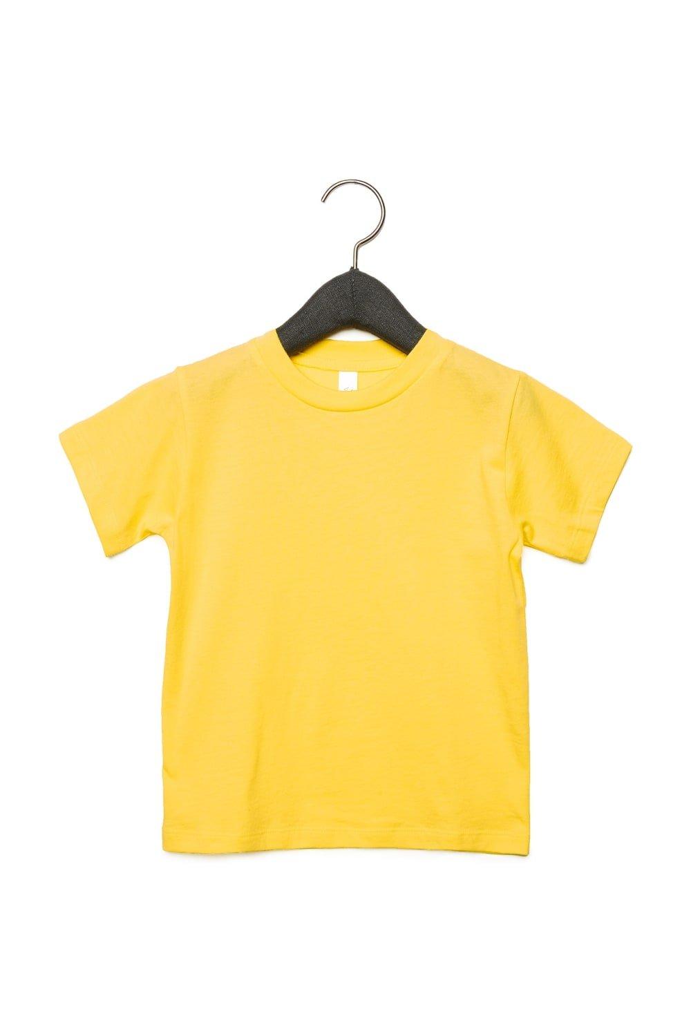 Футболка из джерси с коротким рукавом Bella + Canvas, желтый футболка из джерси с коротким рукавом bella canvas белый