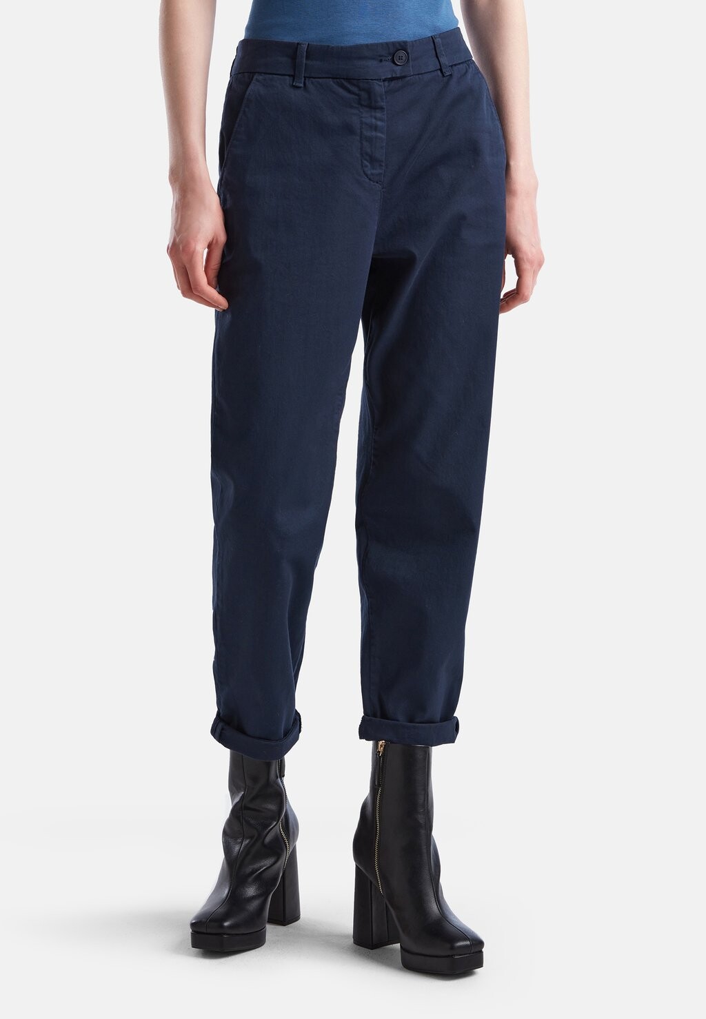 

Чиносы STRETCH United Colors of Benetton, цвет blue