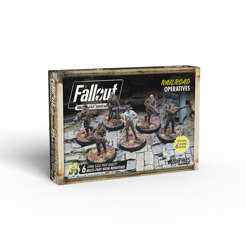 набор кубиков для fallout wasteland warfare extra tabletop dice set Фигурки Fallout: Wasteland Warfare Railroad Operatives
