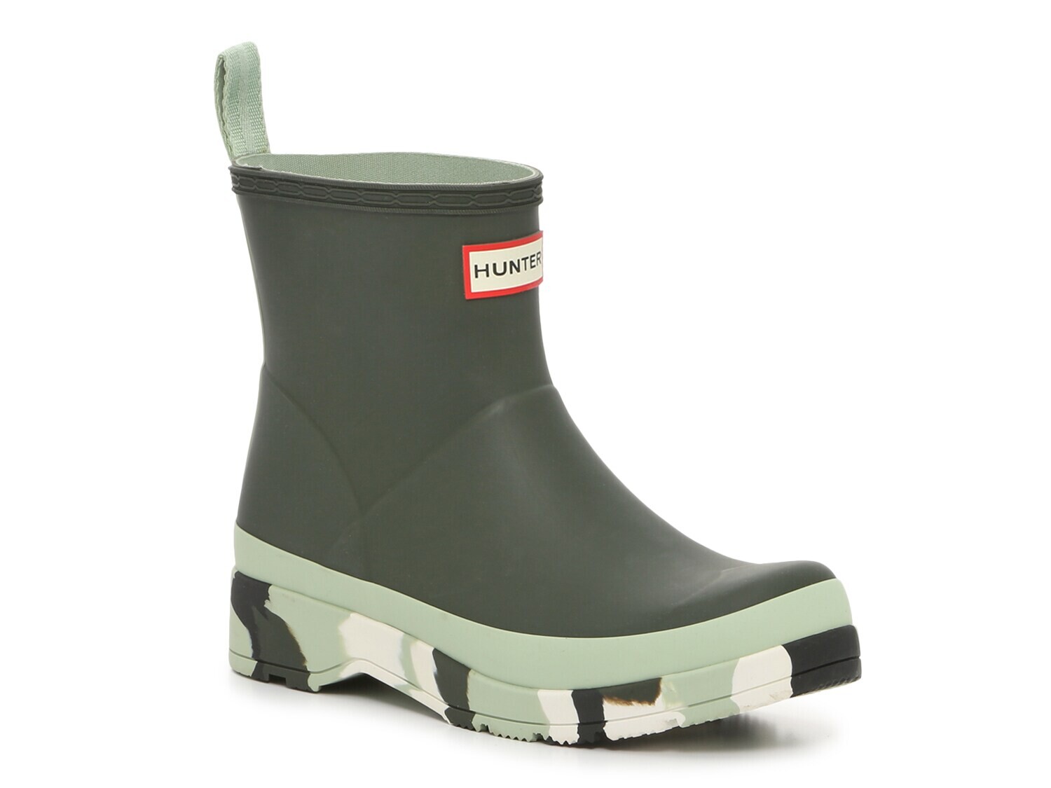 

Play Short Splash Rain Boot – женские HUNTER, цвет Dark Green/Sage Green Matte Camo