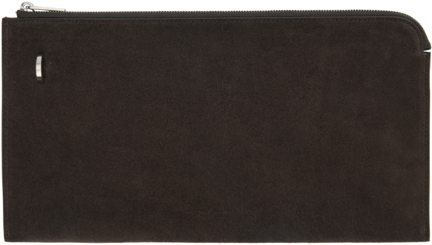 Серый кошелек-конверт с приглашениями Rick Owens