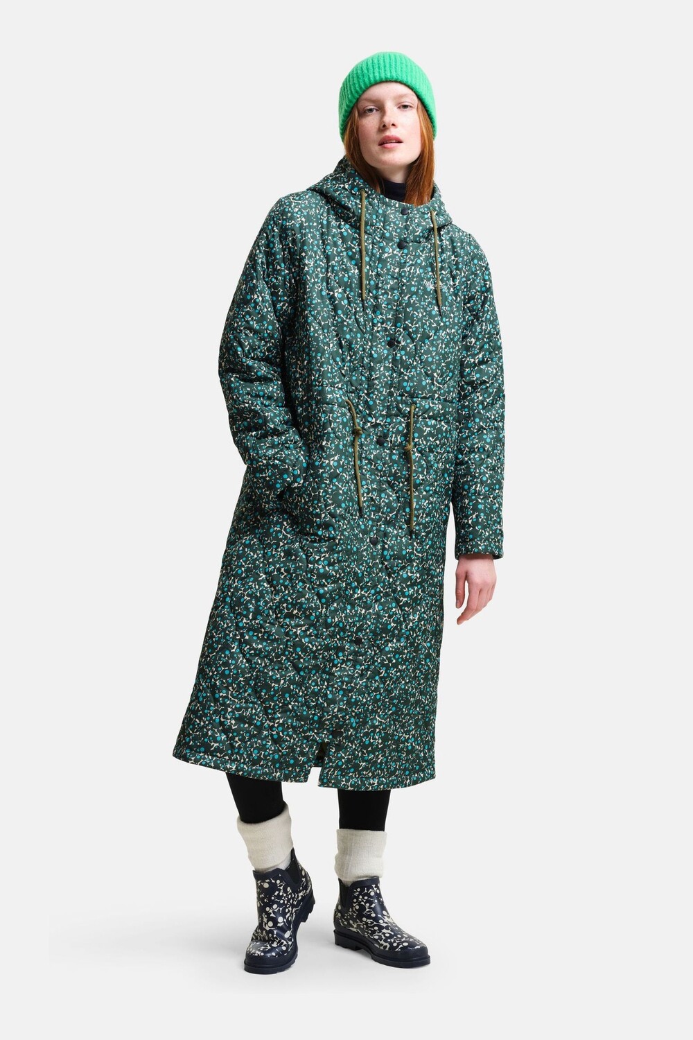 

Фиолетовая стеганая куртка Orla Kiely с удлиненной ручкой Regatta, зеленый