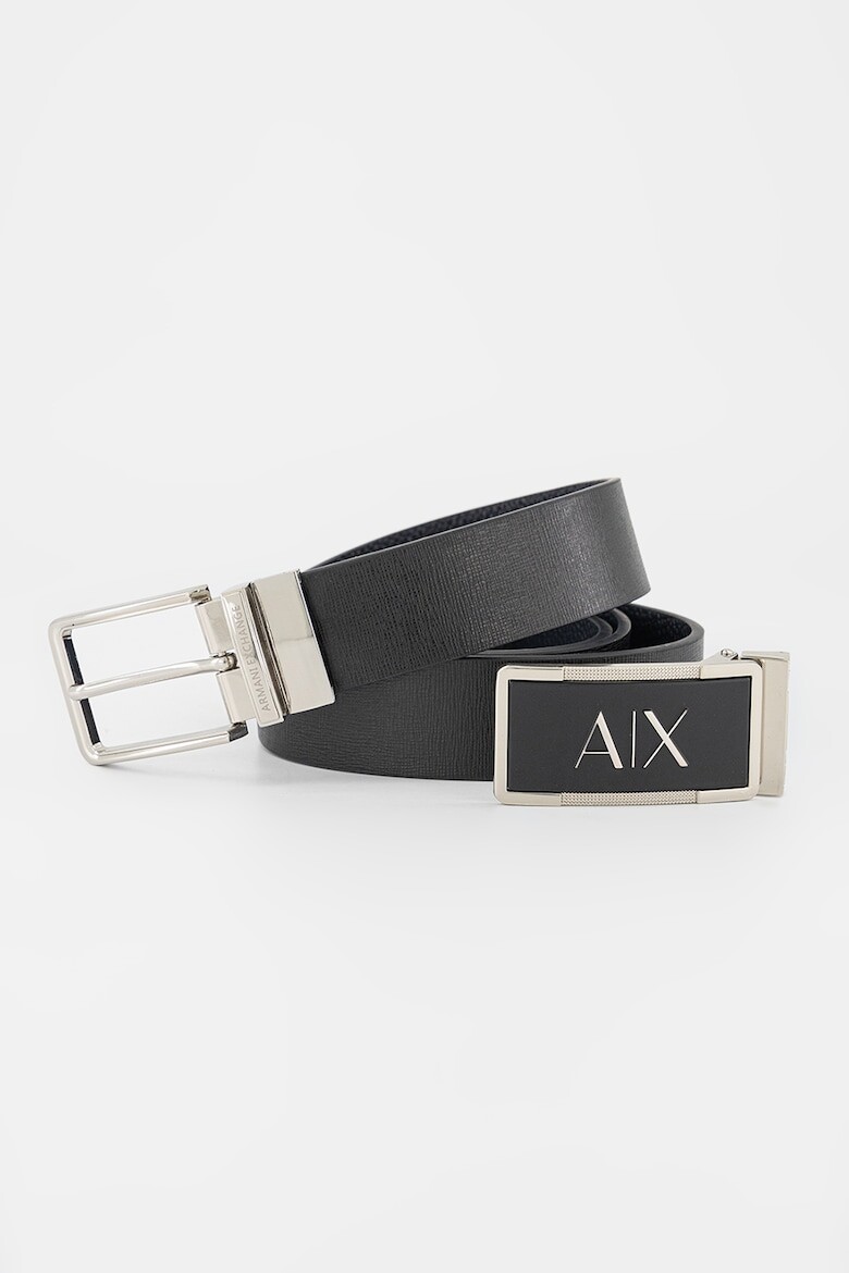 

Ремень со сменной пряжкой Armani Exchange, черный