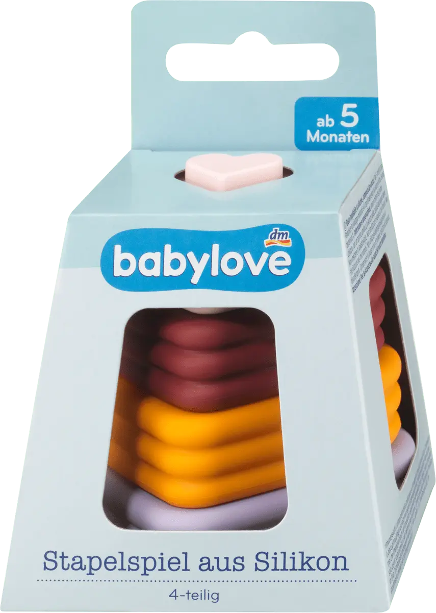 

Игра-складочка из силикона 4 шт. сердечки 1 шт. babylove
