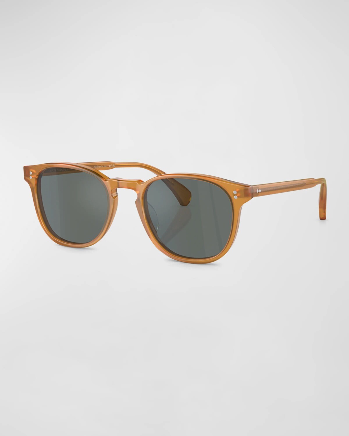 

Мужские круглые солнцезащитные очки Finley Esq Sun из ацетата Oliver Peoples, цвет Teakwood
