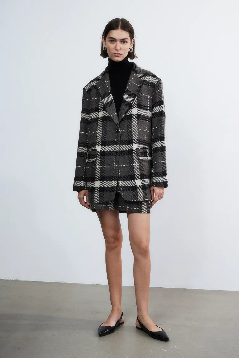 

Объемная куртка H&M, серый