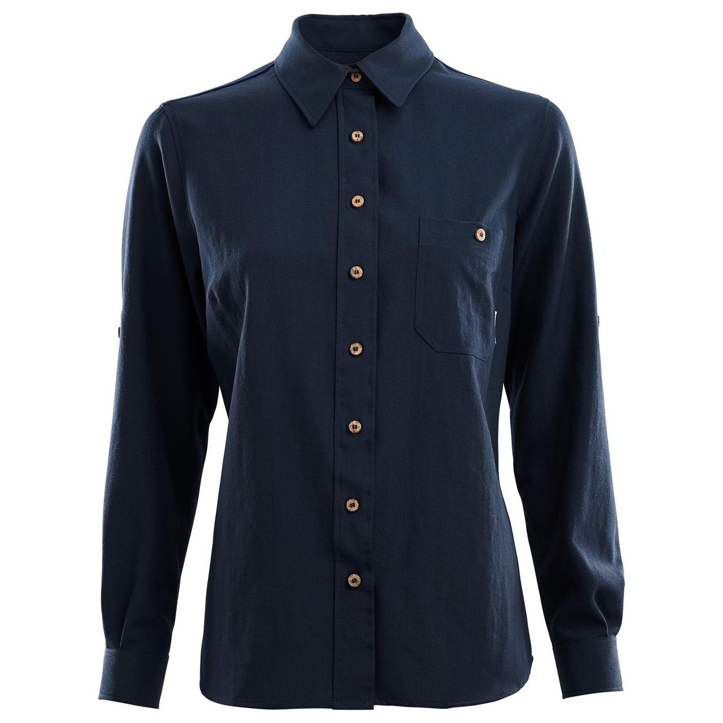 цена Блузка Aclima Women's Meander Tie Front Shirt, цвет Navy Blazer