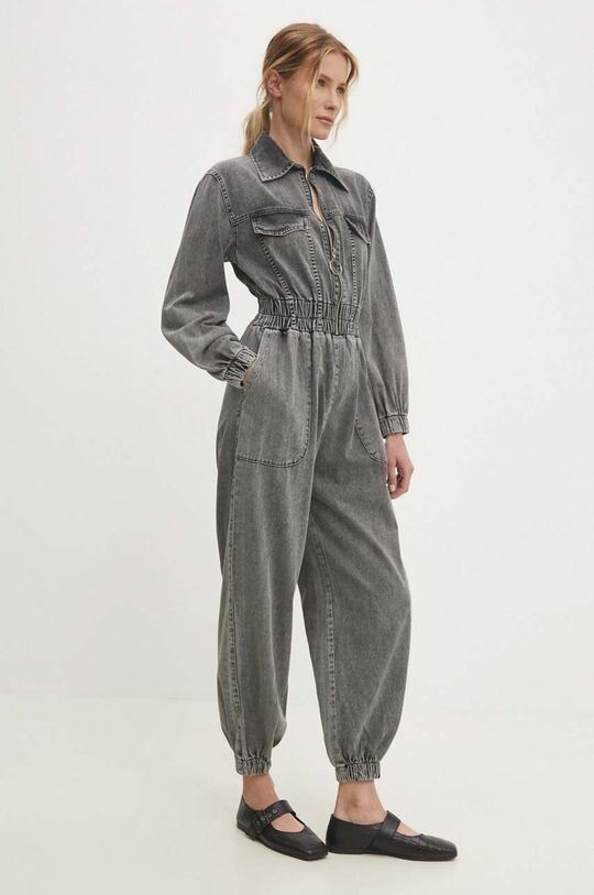 

Джинсовый комбинезон Answear Lab, серый