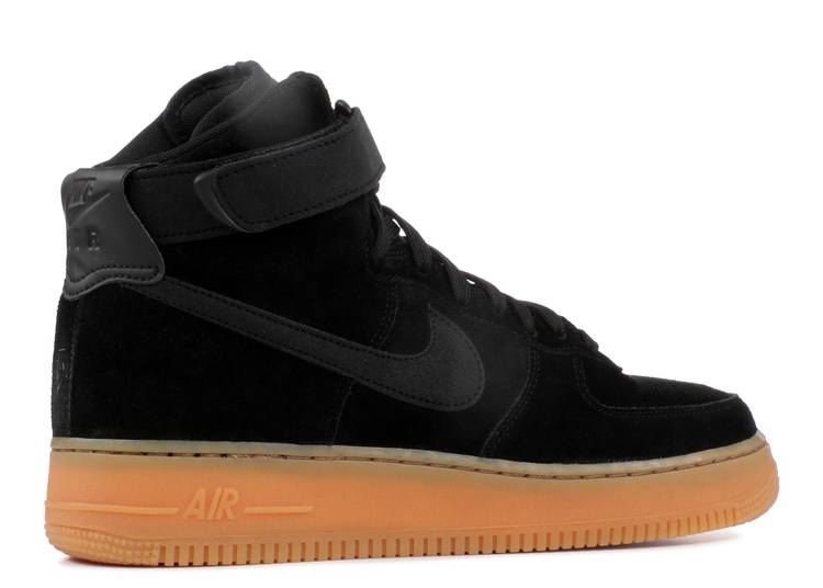 Nike air force store 1 suede schwarz