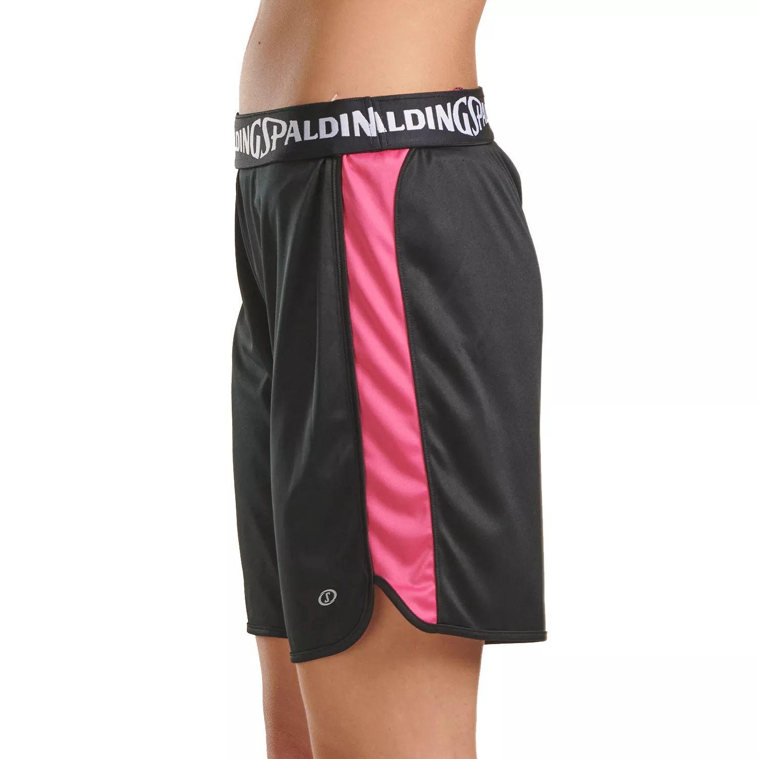 Женские баскетбольные шорты из сетки Spalding Spalding, черный/белый