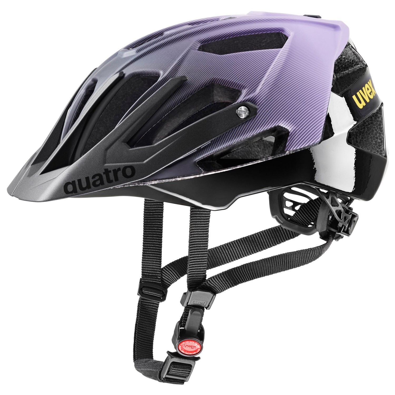 

Велосипедный шлем Uvex Quatro CC, цвет Lilac/Black Matt, Серый