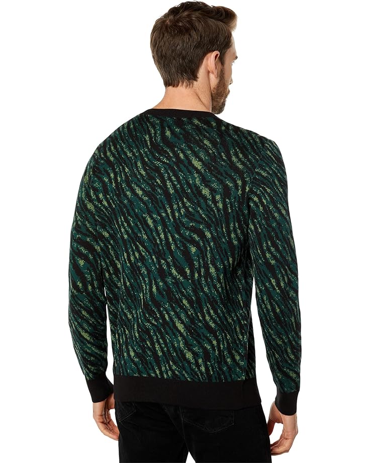 цена Свитер Good Man Brand Zebra Jacquard Crew Sweater, цвет Kombu Night Zebra