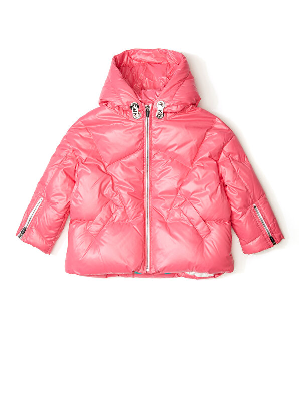 цена Розовое пальто с капюшоном для мальчика Khrisjoy