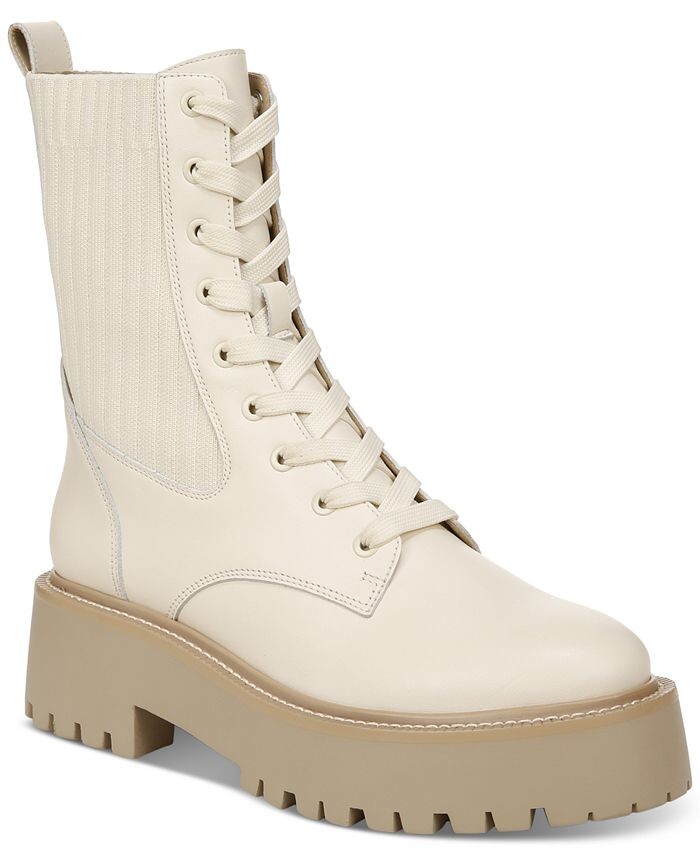 

Женские трикотажные армейские ботинки Evina на шнуровке Sam Edelman, белый