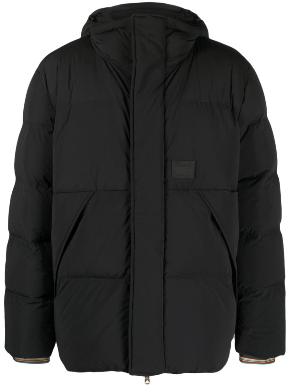 

Paul Smith пуховик с нашивкой-логотипом, черный