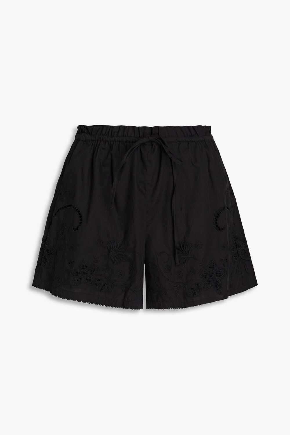

Хлопковые шорты Marley с вышивкой английской вышивки RAG & BONE, черный