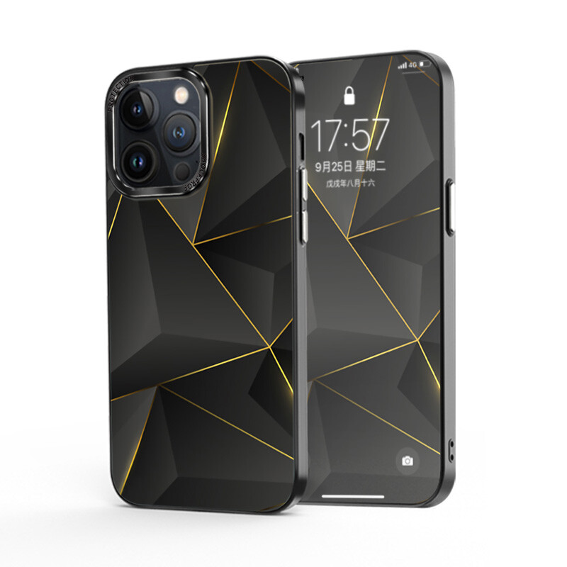 

Элегантный чехол для телефона Yahao, Geometric prism black