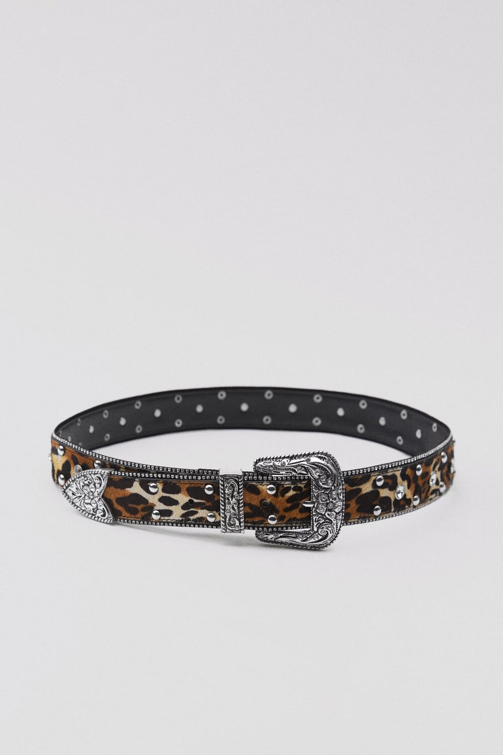 

Ремень с животным принтом ZARA, леопардовый