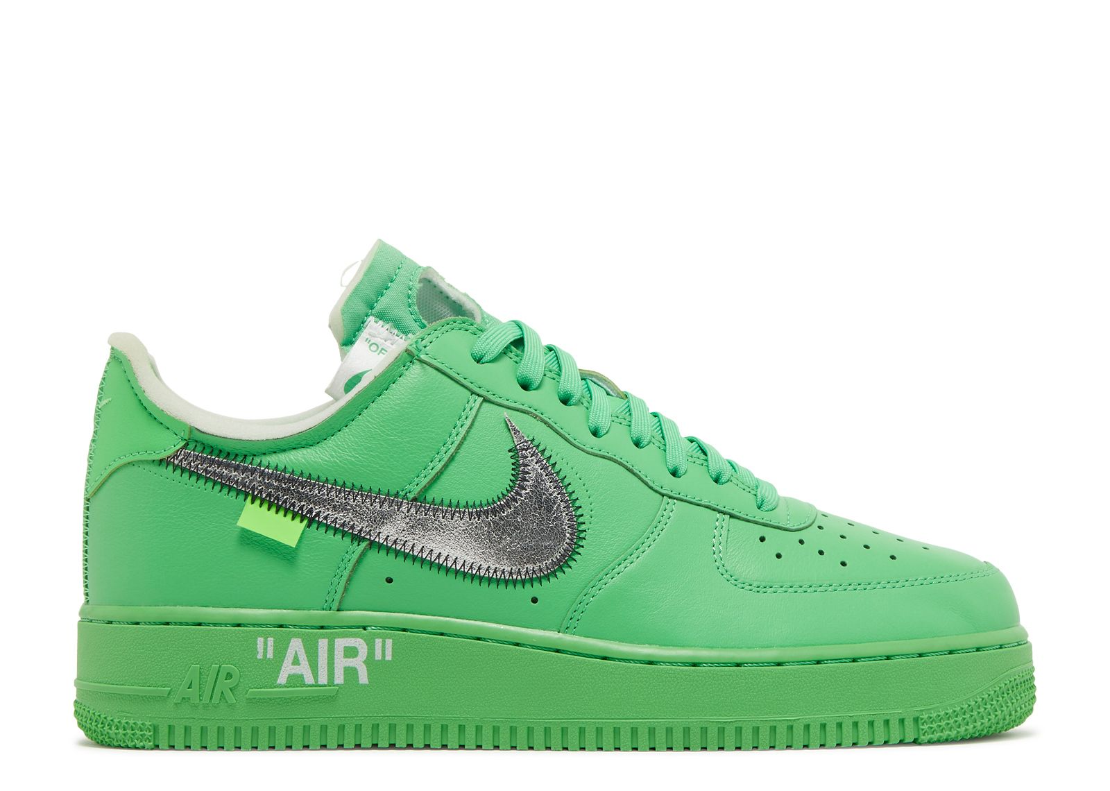 Кроссовки Nike Off-White X Air Force 1 Low 'Brooklyn', зеленый цена и фото