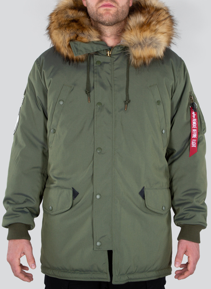 Куртка Arctic Discoverer Alpha Industries, оливковое куртка рубашка alpha industries размер m серый