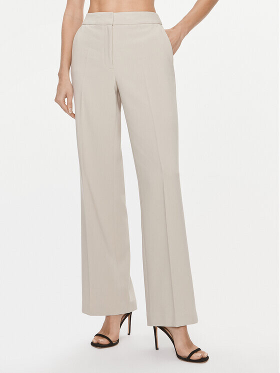 

Широкие брюки из ткани Dkny, бежевый