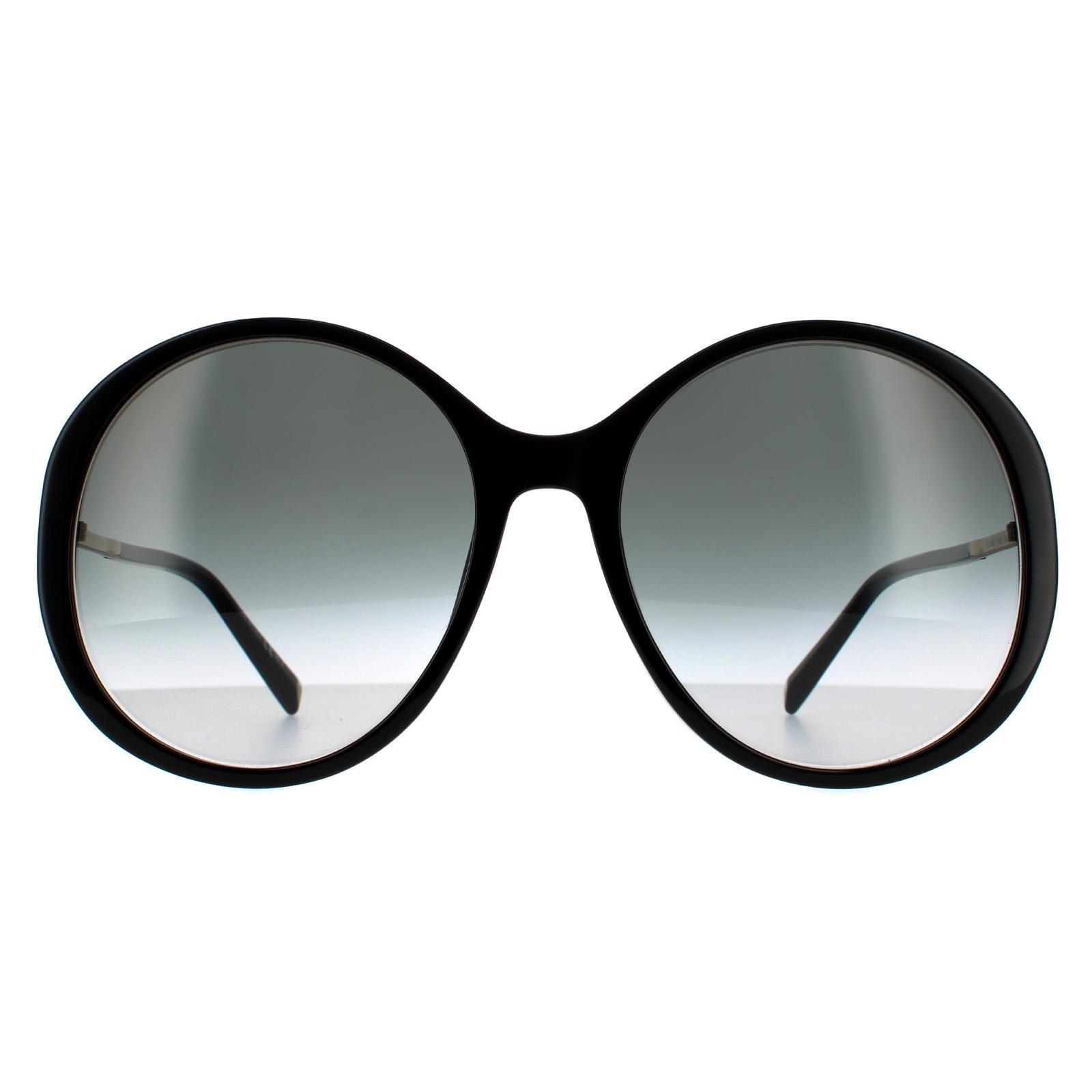 Круглые черные серые солнцезащитные очки с градиентом GV7189/S Givenchy, черный очки солнцезащитные moschino mos007 s 807