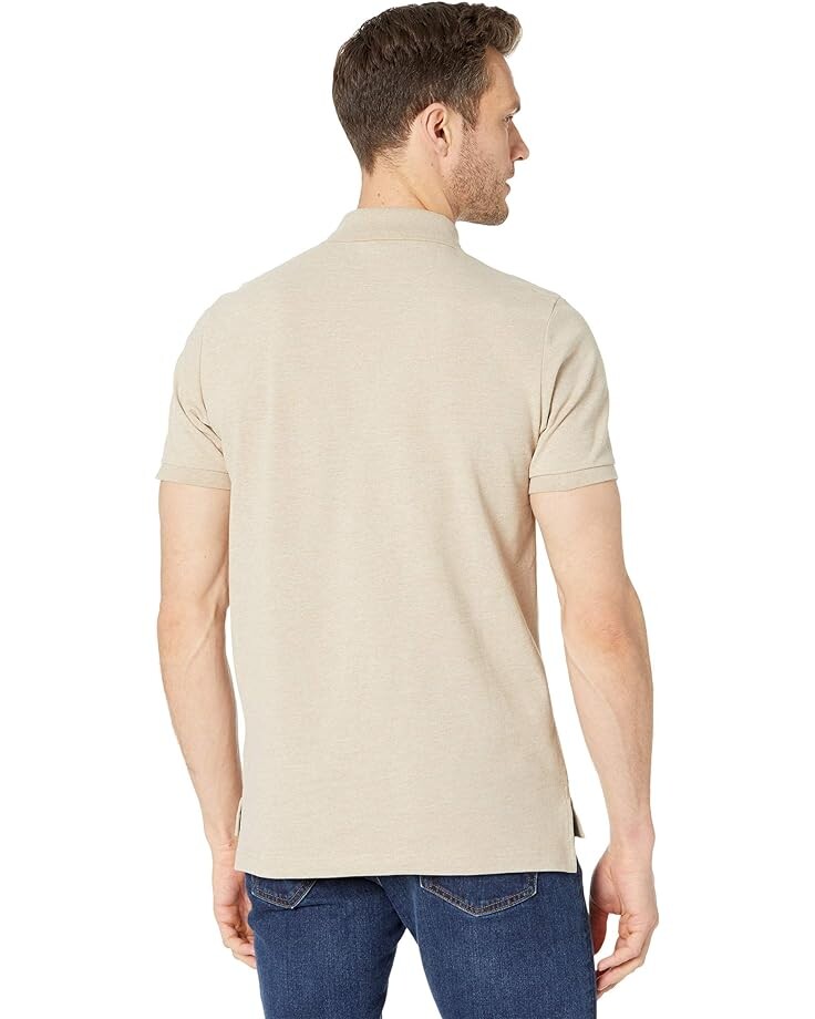 

Поло U.S. POLO ASSN. Solid Cotton Pique Polo with Small Pony, цвет Khaki Heather