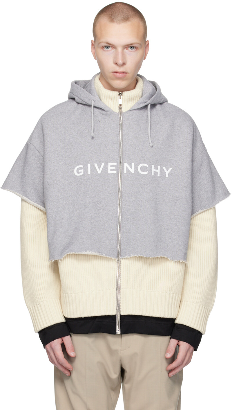 

Бежевый многослойный худи Givenchy