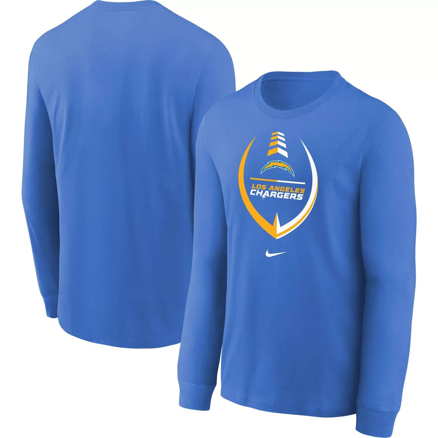 

Молодежная футболка с длинным рукавом Nike Powder Blue Los Angeles Chargers Icon Nike