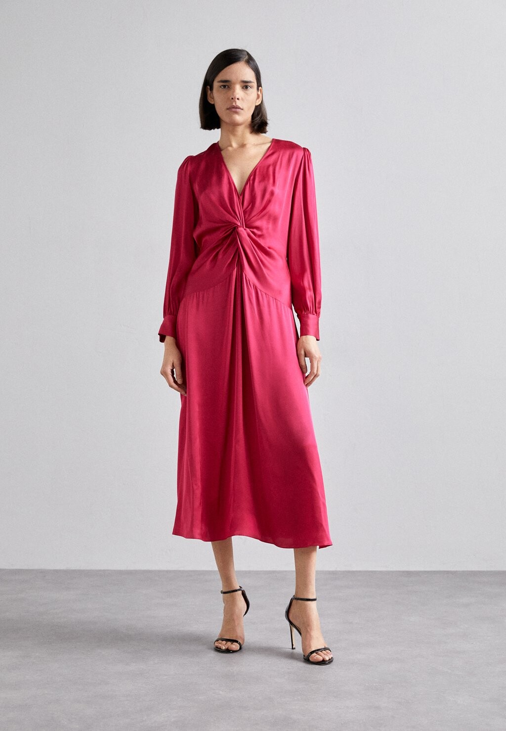 

Элегантное платье Robe The Kooples, цвет cherry