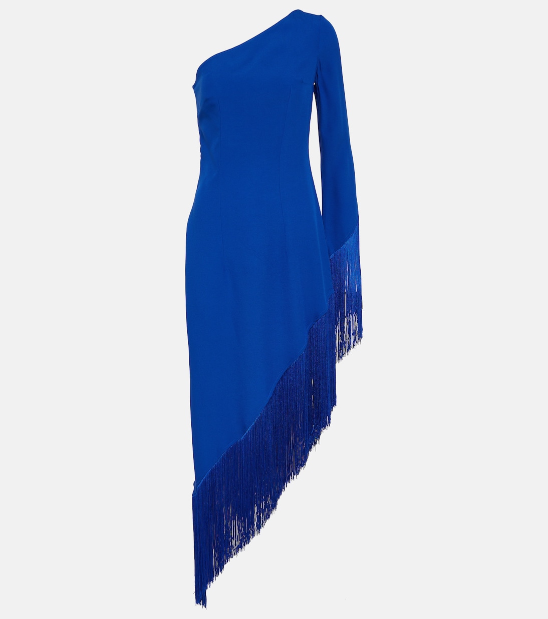 Платье миди на одно плечо aventador с бахромой Taller Marmo, синий taller