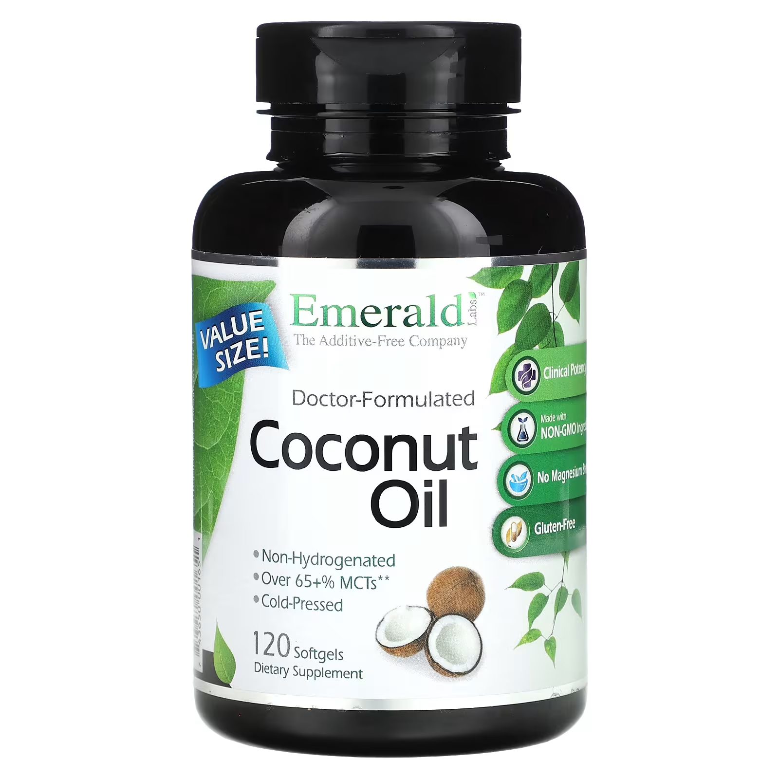 Кокосовое масло Emerald Laboratories, 120 мягких таблеток кокосовое масло nature s way 4000 мг 120 мягких таблеток