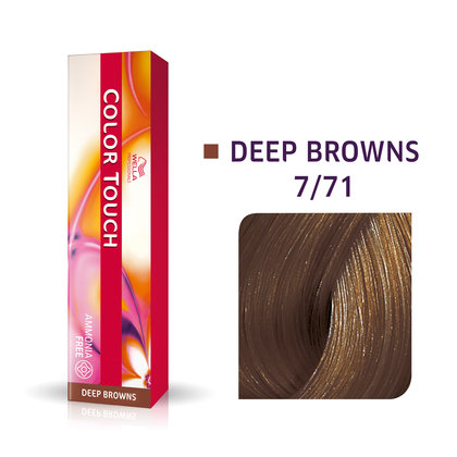 Полуперманентная краска для волос без аммиака 7/71 60мл Wella Color Touch 7/71