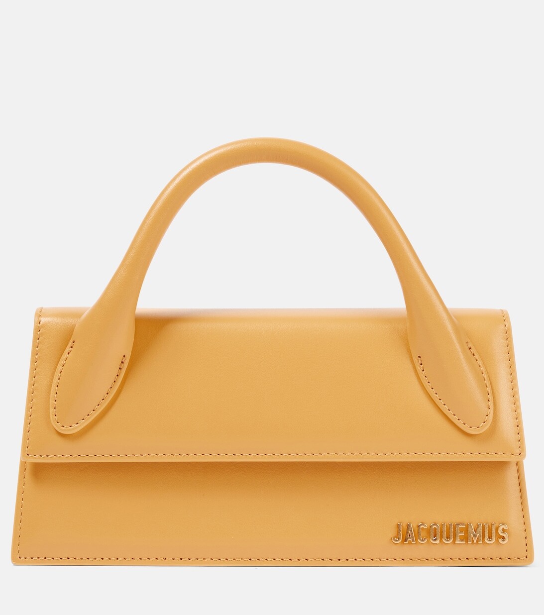 

Le Chiquito Длинная кожаная сумка через плечо Jacquemus, желтый