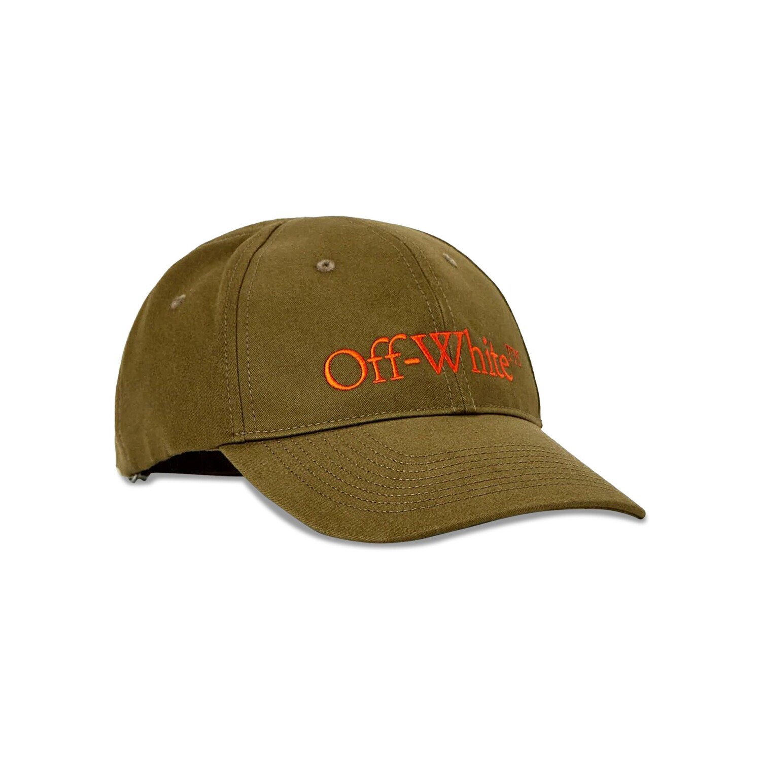 

Бейсболка Off-White Bookish OW Армейский зеленый/оранжевый